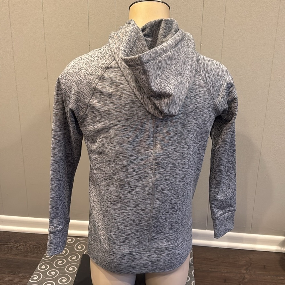 Calvin Klein Performance Small Hoodie Sweater Ruched Neck with Drawstring Pocket - Picture 4 of 7